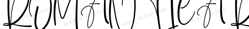 ROMANTICA Regular字体转换